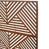 PAGED Decorative Screen Modern Partition Panel, Metal Fence Privacy Screen with Hollow Rectangular Pattern for Garden Room Divider, 76" H×48" W - 4 of 4