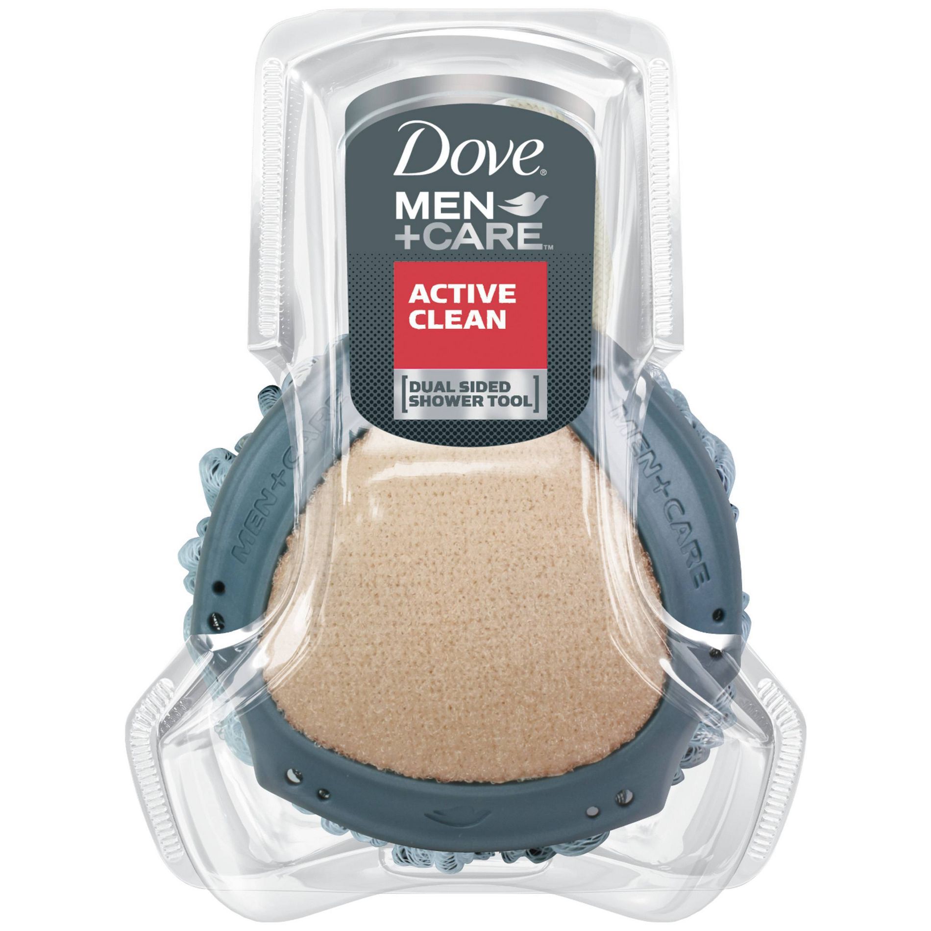 Dove Men+Care Active Clean Dual-Sided Body Wash Shower Tool