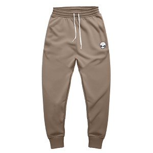 Dalix Alien Embroidered Fleece Jogger Cuff Sweatpant Sweats Soft Warm Cute Womens - 1 of 4