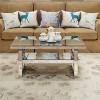 Modern Mirror Glass Coffee Table with Storage, 2-Tier Rectangular Mirror Center Table for Living Room – Panipeachy - 2 of 4