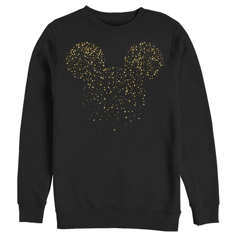 Men's Mickey & Friends Confetti Mickey Mouse Logo Sweatshirt, 1 of 5