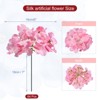 Unique Bargains Wedding Centerpieces Decoration Silk Artificial Hydrangea Flowers - 2 of 4