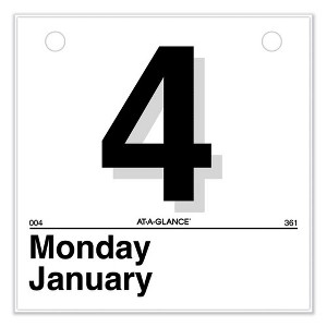 Today Is Daily Wall Calendar Refill, 6 x 6, White Sheets, 12-Month (Jan to Dec): 2025 - 1 of 3