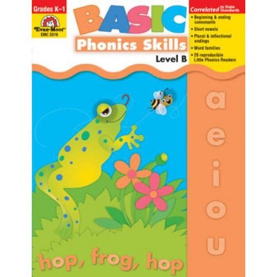 Basic Phonics Skills Level B - by  Evan-Moor Educational Publishers (Paperback)