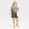 Women's High-Rise Flat-Front Chino Shorts - A New Day™ - 3 of 3