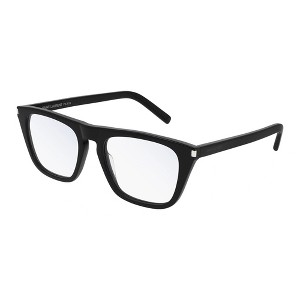 Saint Laurent SL 343 001 Unisex Square Eyeglasses Black 53mm - 1 of 2