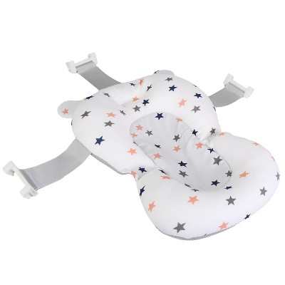 Babyluv "Baby Bath Cushion Pad for Newborn, Infant Bath Supporter Mat, Quick-Dry Floating Pillow for Bathtub" White