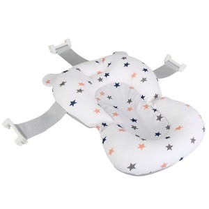 Babyluv "Baby Bath Cushion Pad for Newborn, Infant Bath Supporter Mat, Quick-Dry Floating Pillow for Bathtub" White - 1 of 4