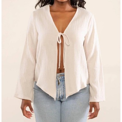 Women's Melrose Tie Blouse - nlt