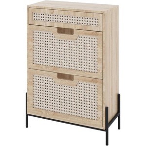 coucheta Shoe Cabinet with 4 Flip Drawers, Modern Wooden Free Standing Shoe Rack, Shoe Storage Organizer, Suitable for Entryway - 1 of 1