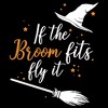 Men's Lost Gods Halloween If the Broom Fits Fly It T-Shirt - 2 of 4