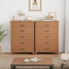 Farmhouse 5-Drawer Dresser for Bedroom, Tall Vertical Wooden Chest with Storage, Freestanding Closet Organizer - 4 of 4