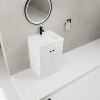 GDFStudio Veromca Modern Textured Freestanding Bathroom Vanity with Resin Sink, Adjusted Shelf and Mental Handle - 2 of 4