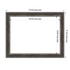 Amanti Art Bark Rustic Char Narrow Framed Dry Erase Magnetic Board - 3 of 4