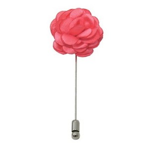 Men's Solid Color Rose Floral Lapel pin - 1 of 3