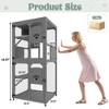 Gulches 48in H x 48in W x 36in D SkyCatio Cat Enclosure gray 1 Pack Multi Cat Livestock Supplies Product type - 4 of 4