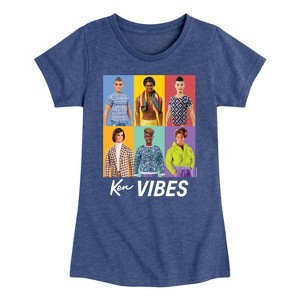 Girls' - Barbie - Ken Vibes Fitted Short Sleeve Graphic T-Shirt - 1 of 4
