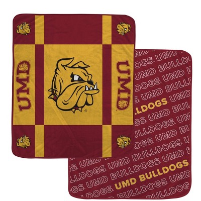 NCAA Minnesota Duluth Bulldogs Reverse Block Double Sided Ultra Cozy Blanket