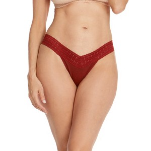 Hanky Panky Women's DreamEase Low Rise Thong - One Size - 1 of 3