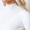 Hope & Henry Womens' Long Sleeve Mock Neck Rib Knit Sweater - 2 of 4