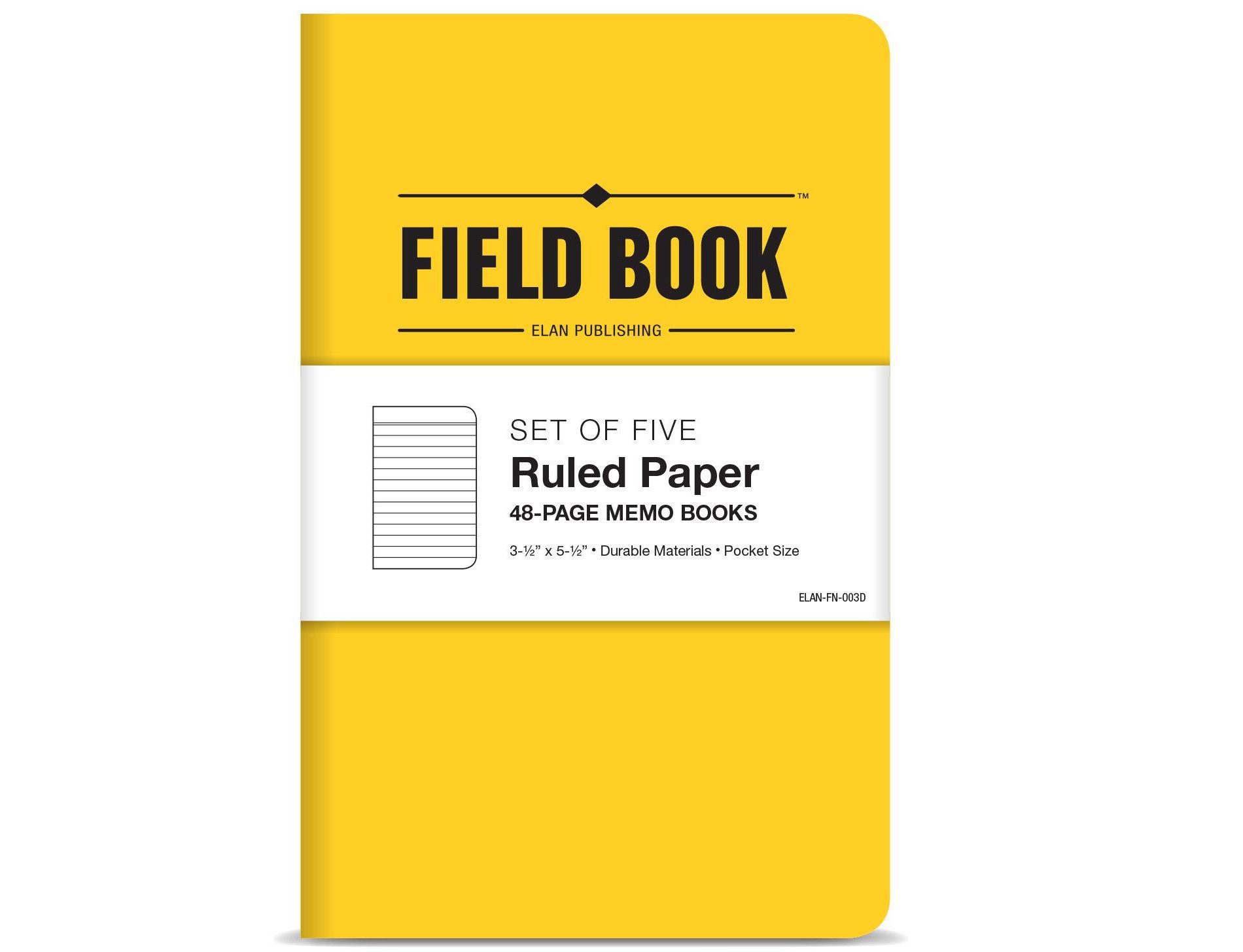 Elan Publishing Company Mini Field Book Set - Line Text / Yellow Cover