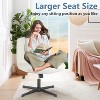 Cross legged chair, Pipersong Meditation Chair, No Wheels Armless Swivel Home Office Chair, Adjustable Wide Seat Computer Task Chair-The Pop Home - 4 of 4