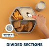 Tiny Twinkle Silicone Suction Divided Plate Baby/Toddler Dish for Independent Eating - 4 of 4