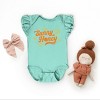 The Juniper Shop SmileyWorld Sunny Honey Flutter Sleeve Bodysuit - 3 of 4