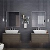 Racxily 2 Tier Glass Bathroom Shelf, Wall Mounted Organizers Storage Shelf, Floating Glass Shelves with Towel Holder - 2 of 4