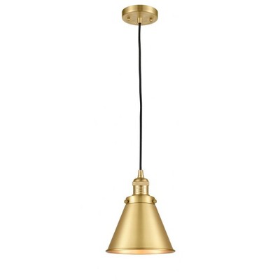 Appalachian - 1 Light Cord Hung Mini Pendant In Traditional Style-10 Inches Tall and 8 Inches Wide