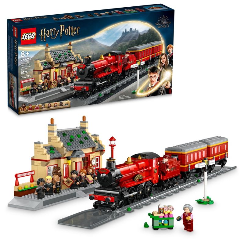 LEGO Harry Potter Hogwarts Express &#38; Hogsmeade Station Train Set 76423, 1 of 8