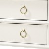 Sapphtopaz Modern Nightstand with 2 Drawer & Open Shelf Night Stand with Brushed Ring Pulls & Tray Top Bedside Table for Bedroom, Living Room - 4 of 4