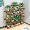 Artloge 8-Tier Large Solid Wood Plant Stand Rustic Corner Shelf Flower Rack for Garden Porch Patio Balcony Home Decor - 4 of 4