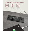 LIRY 2-Piece Farmhouse Nightstand Set with USB Charging Station, Drawer & Open Shelf, Bedside Table for Home Decor, Misty Gray - 2 of 4