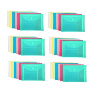 C-Line® Poly XL Reusable Envelope, Letter Size, Side Load, Assorted, Pack of 36 - 1 of 4