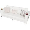 83'' Modern Sofa Bed, 3 Seat Couch with Storage Armrests & Side Pockets, Upholstered Sofa with Cup Holder for Living Room Bedroom - 3 of 4