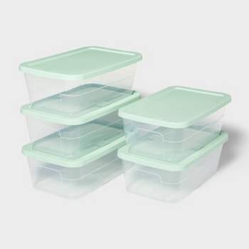 5pk 6qt Storage Boxes Green - Room Essentials™