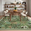 Jungle Print Washable Rug - Non-Slip Low Pile Stain Resistant Carpet for Living Room, Bedroom, Nursery, Playroom - 3 of 4
