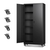 Mlezan Storage Cabinet with Locking Doors, 71" Tall 18" Deep Metal Cabinet with 5 Adjustable Shelves for Pantry, Office,  Home Kitchen Pantry Cabinets - 2 of 4