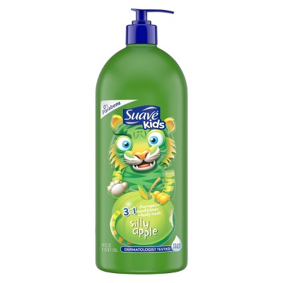 Suave Kids Apple 3in1 Shampoo + Conditioner + Bodywash - 40 fl oz