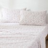 Lush Décor King 4pc Peony Toile Cotton Sheet Set Peach - 3 of 4