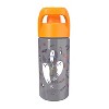 Zak Designs 16 fl oz Polypropylene Glow in the Dark Cypress Stitch Straw Bottle Orange/Purple - 2 of 4