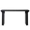 Okak 58IN Minimalist Console Table with Curved Leg Design, Hallway Table with Thick Tabletop and Legs, Entryway Table for Living Room, Foyer - 3 of 4