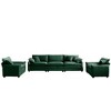 3 Pieces Sofa Set with Soft Cushions and Pillows, Warm Cozy Design, Flexible Sofa Combinations, and Foam Cushions - 4 of 4