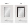 Amanti Art Mirror Makeover Bathroom Mirror Frame Border Kit - Fully Assembled Peel and Stick Frame - Mirror NOT Included - Furniture Espresso Trim - 4 of 4