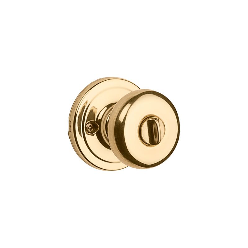 Kwikset-SmartKey-Juno-Polished-Brass-Entry-Lockset-KW1-1-3-4-in, 4 of 5