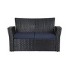 WestinTrends  4-Piece Modern Patio Conversation Sofa Set with Cushions - 3 of 4