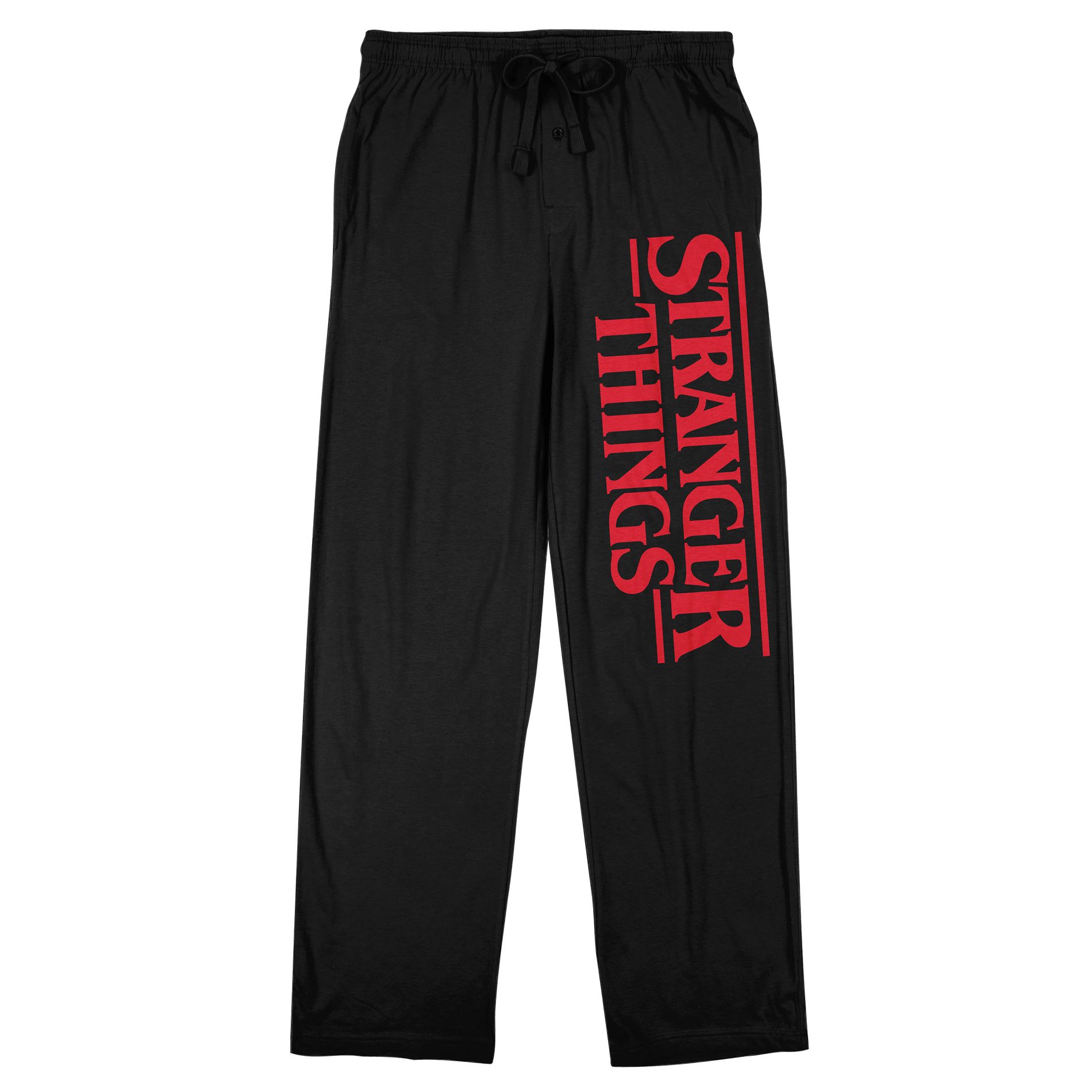 Stranger Things Logo Adult Black Sleep Pajama Pants