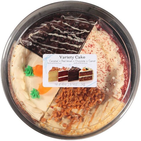 8" Double Layer Variety Cake - Caramel, Carrot, Chocolate, Red Velvet -  46oz - image 1 of 4