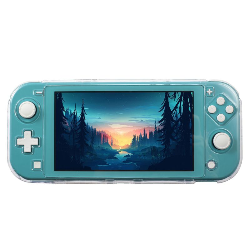 Insten Protective Case with Ergonomic Grip for Nintendo Switch Lite - Dual Front and Back Shockproof Cover Accessories, Clear, 5 of 10